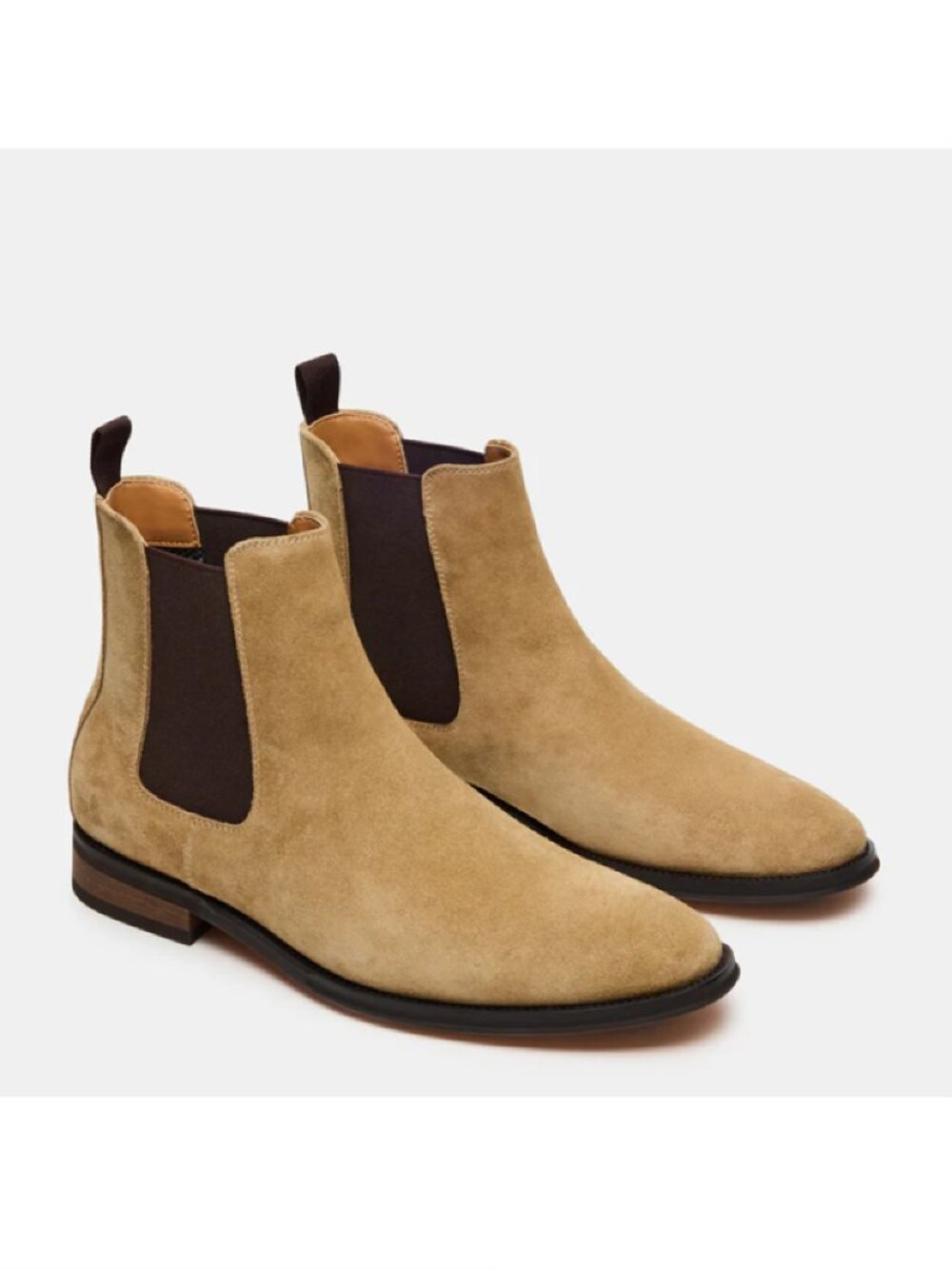 NIB Mens Steve Madden Aldair Chelsea Taupe Suede Boot Sz 11.5